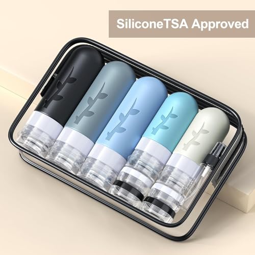 19 pack Travel Bottles for Toiletries (Grey)