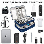 Electronic Organizer Travel Case (zipper-blue)