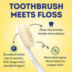 Soft Flossing Manual Toothbrush (Pink/Blue)