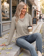 Fall Tunic for Women Fashion Clothing Oversized Sweaters Travel Outfits 2XL (XX-Large / All Khaki)