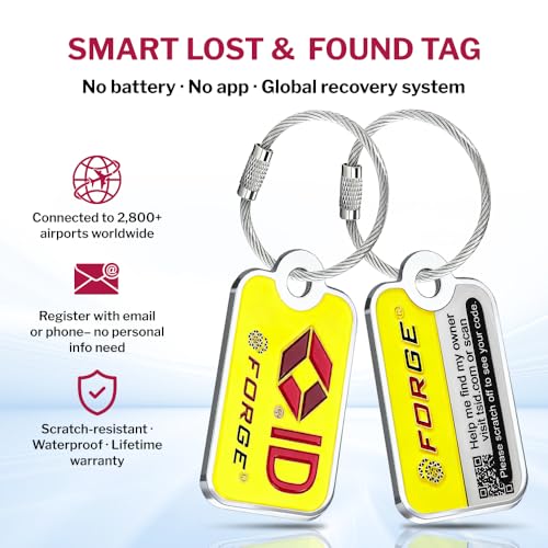 TSA Approved Luggage Locks with Lost & Found Tags for Travel and Home (Orange2 &TSID)