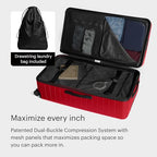 Trunk Checked Luggage (Cherry Red)