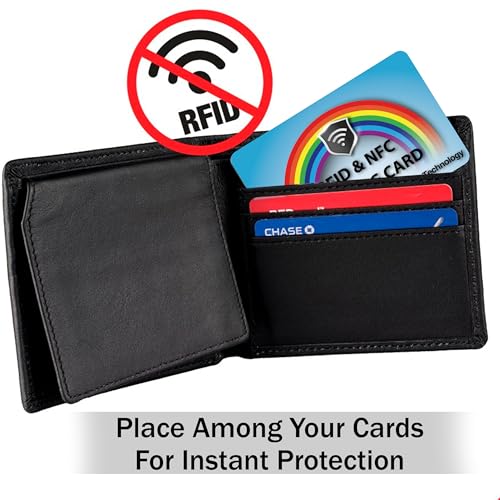10 Pack RFID Blocking Card for Credit Debit ID Card (Rainbow)