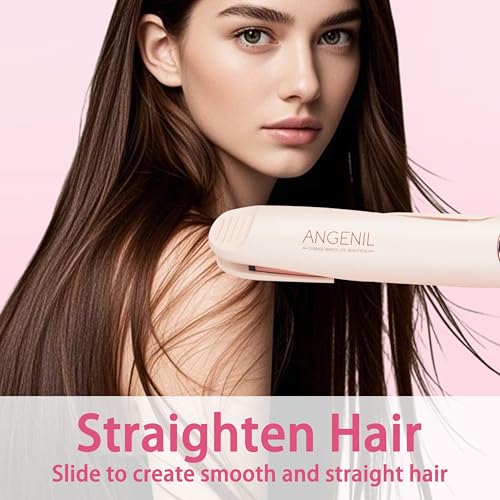 Pro Hair Straightener and Curler 2 in 1 (Pink)