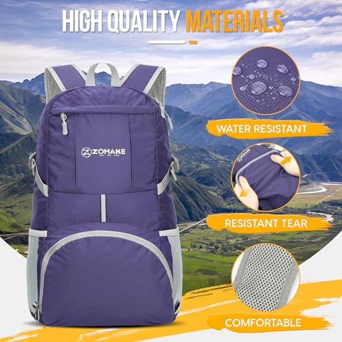 Lightweight Packable Backpack 35L (35L / C-purple)