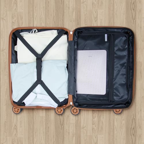 Expandable 21" Carry On Luggage (White1)