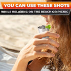 15 Pcs Stainless Steel Shot Glasses