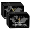 10 Pack RFID Blocking Card for Credit Debit ID Card (Black WM)