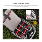 2-in-1 Rolling Camera Backpack Trolley Case - Anti-shock Detachable Padded Compartment, Hidden Pull Bar, Durable, Waterproof for Camera,Tripod,Flash Light,Lens,Laptop for Air Travelling(Black) (Nw-da410t)