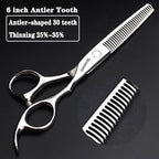 6/6.5 inch professional hair scissors hairdresser hair thinning scissors hairdressing tools barber scissors (6 inch teeth-C)