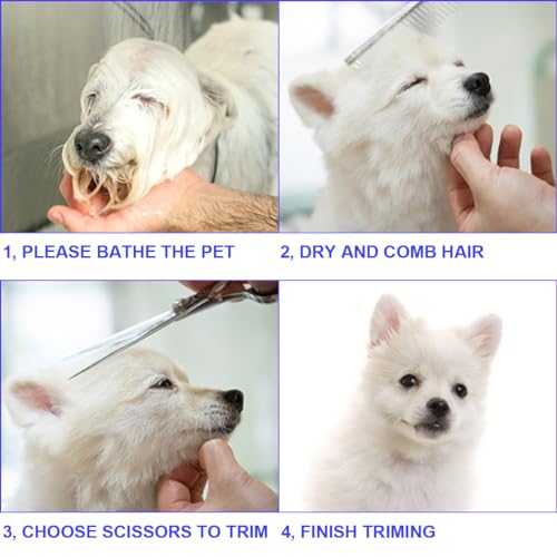 Dog Grooming Kit (Blue / 4 Piece)