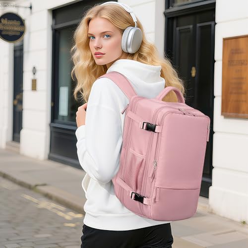 Travel Backpack for Women (Pink / Large)