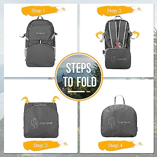 Lightweight Packable Backpack 35L (35L / C-medium Grey)