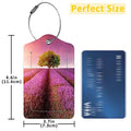 2 Pack Luggage Tags for Suitcases (Stunning Lavender Field)