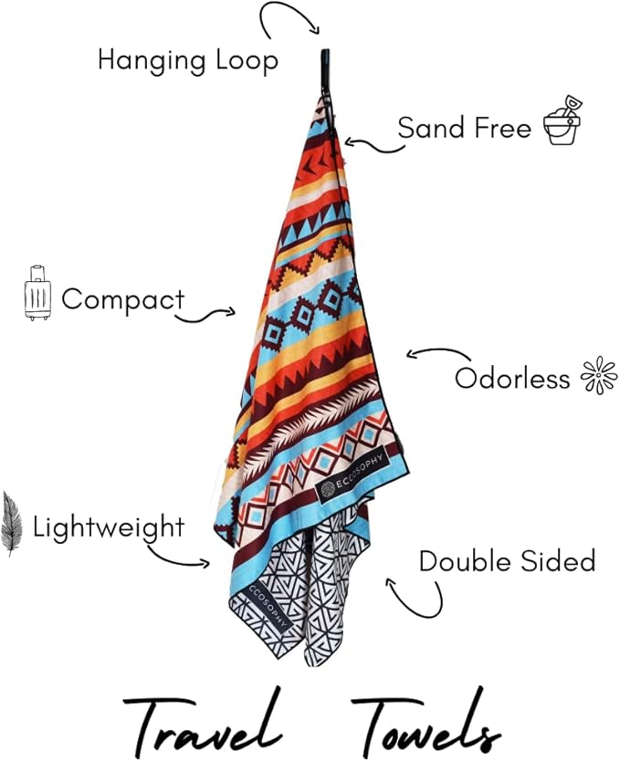 ECCOSOPHY Microfiber Beach Towel - Image 4