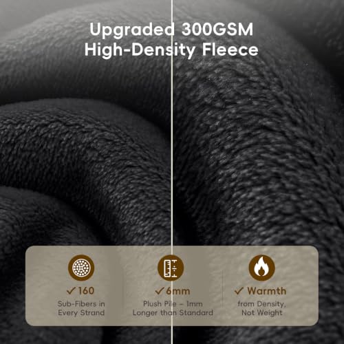 Fleece Throw Blanket 50"x60" (Black / Throw(50" X 60"))