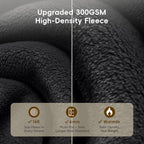 Fleece Throw Blanket 50"x60" (Black / Throw(50" X 60"))