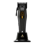 Andis 562446 Recon Professional Barber Hair Clipper, Adjustable-Fixed Phaze Blade, Includes OG Comb Set, Lithium Ion 4-Hour Run Time, Interchangeable Covers, Black/Gold
