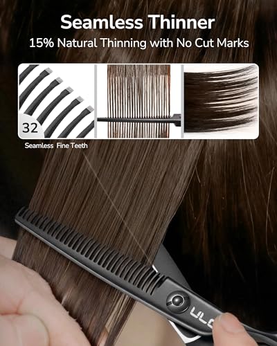 Seamless Thinning Shears (Matte Black Seamless Shears)