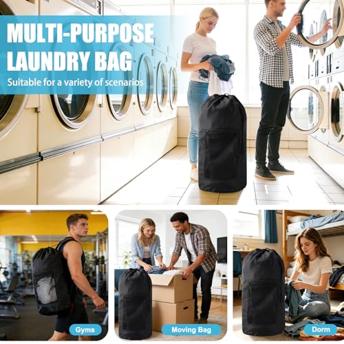 Laundry Bag Backpack (2Pack / Black)