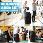 Laundry Bag Backpack (2Pack / Black)
