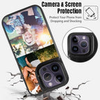 Custom Wallet Phone Case for iPhone 15 Pro (Black-B / iPhone 15 Pro)