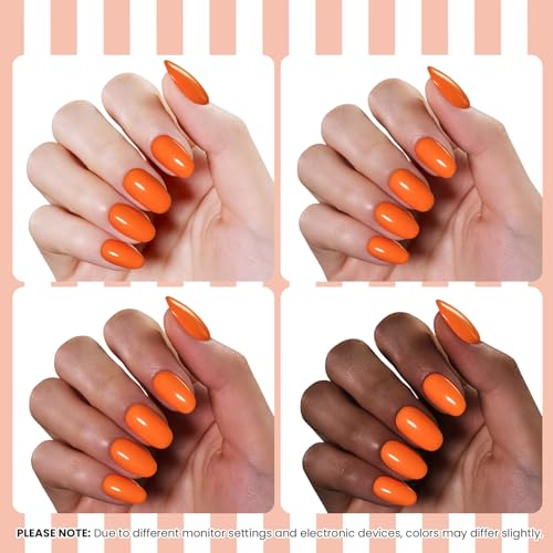 beetles Orange Gel Polish (M - Coral Orange | Citrus Pop)