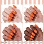beetles Orange Gel Polish (M - Coral Orange | Citrus Pop)