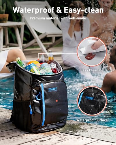 Cooler Backpack Insulated 30 Cans (Silver / Circular zipper)
