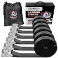 1" x 12 ft Lashing Straps (6 PK / Black)