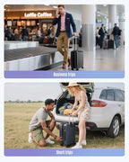 20 Inch Carry On Luggage 22x14x9 Airline Approved (Dark Blue / Carry-On - 20")