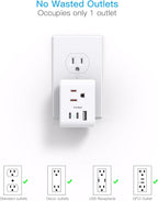 Multi Plug Outlet Extender, Power Strip Non Surge Protector Electric Outlet - Image 6