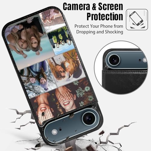 Custom Wallet Phone Case for iPhone Air (Black-C / iPhone Air)