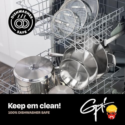 10 Piece Stainless Steel Cookware Set (10 Piece Set)