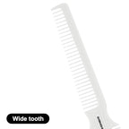 Hair Trimmer With Split Ends Razor - 2 Pieces For Thin & Thick Hair Cutting and Styling: Dense & Wide Teeth Combs, Double-Edge Blades