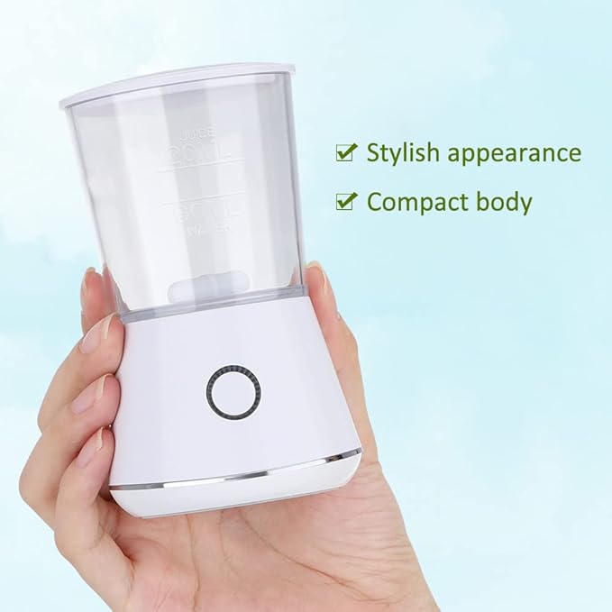 Face Mask Machine, Fruit Vegetable Collagen Mask Make Machine Mini DIY Automatic Facial Cream Making With 16Pcs Mask Making Collagen Capsules (White)