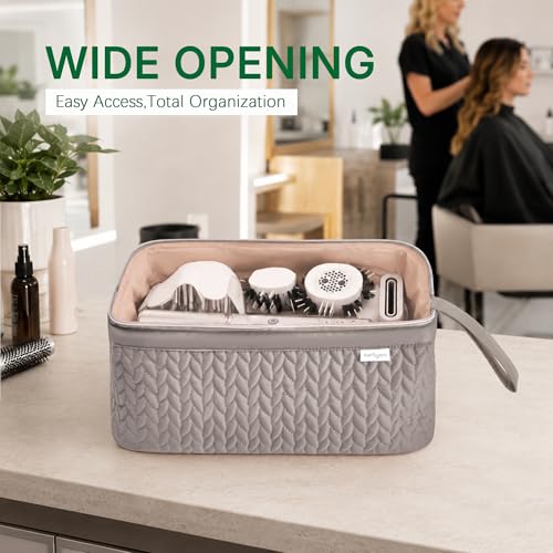 Shark Flex Style Case for Dyson Airwrap Hair Dryer Tools Travel Bag (Camel)