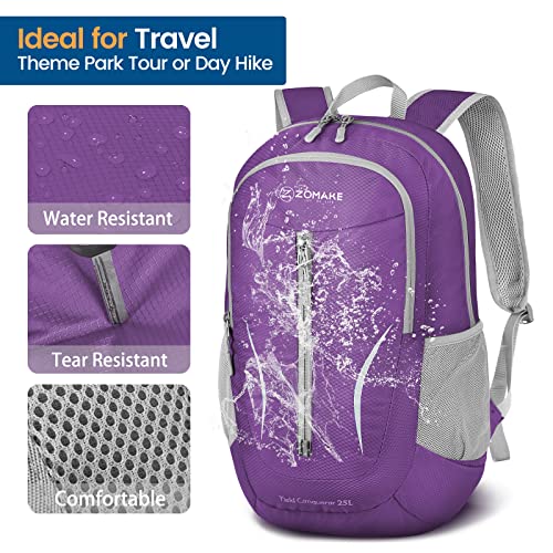 Lightweight Packable Backpack 25L (25L / Purple a)