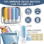 Travel Bottles for Toiletries (COLORFUL)