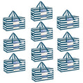 Moving Bags Wide Open Top (Classic Navy Stripe / 10 Pack)