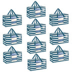 Moving Bags Wide Open Top (Classic Navy Stripe / 10 Pack)