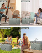 Women Weekender Travel Duffle Bag (04-Sage Green / Large)