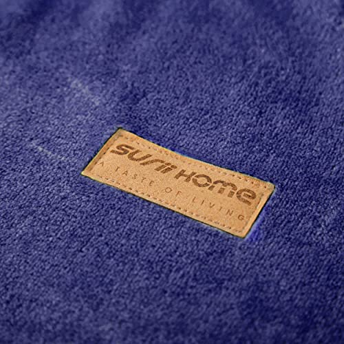 Luxury Microfiber Flannel Blanket (Navy Blue / 90x90 Inches)