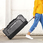 Duffel Bag with Rolling Wheels (Gray / 30 inch)