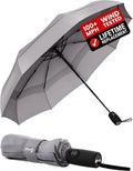 Repel Windproof Travel Umbrella (Charcoal Gray 1-Pack / Standard)
