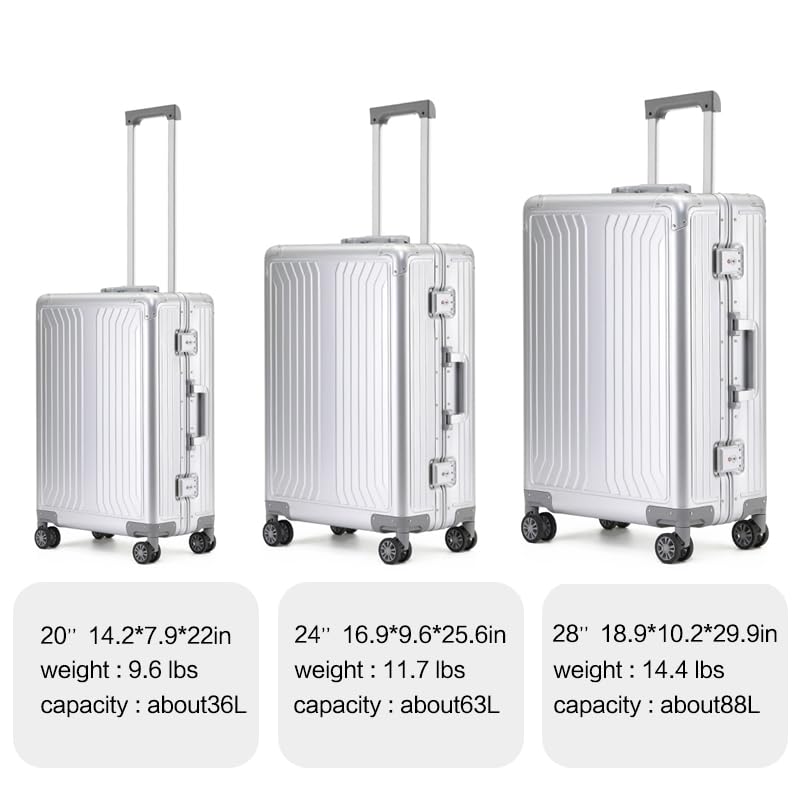 Metal all aluminum carry (24 '' / silvery)