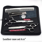 6/6.5 inch professional hair scissors hairdresser hair thinning scissors hairdressing tools barber scissors (6-inch 2pc-A)