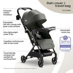 Lithe V2 Lightweight Travel Stroller with Organizer Included (Forest)