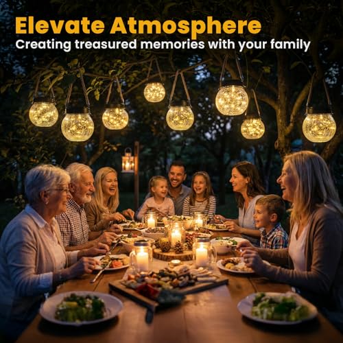 4 Pack M Size Solar Lantern Gifts for Women (M Size, 4 Pack)