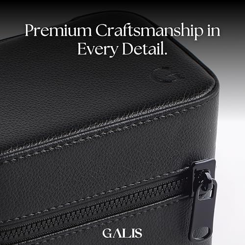 Luxury Watch Travel Case for Men (Black & Orange)